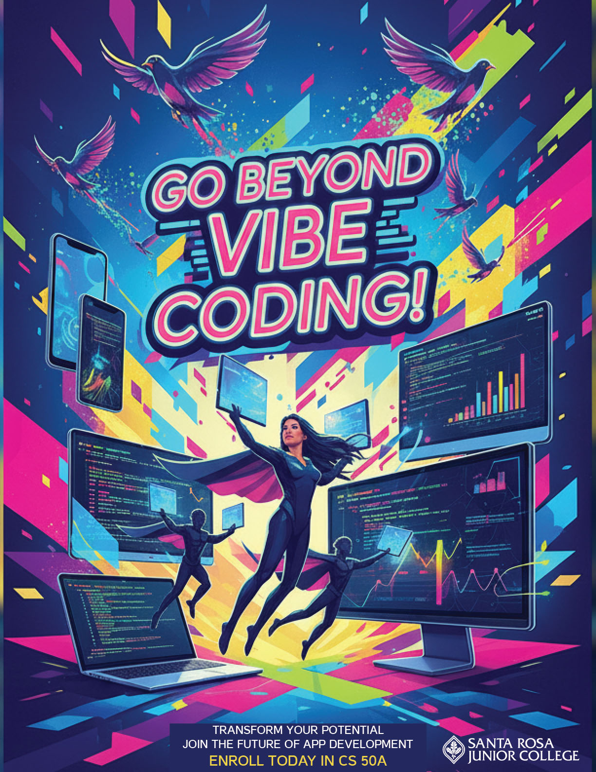 Go Beyond Vibe Coding - Enroll in CS 50A Today
